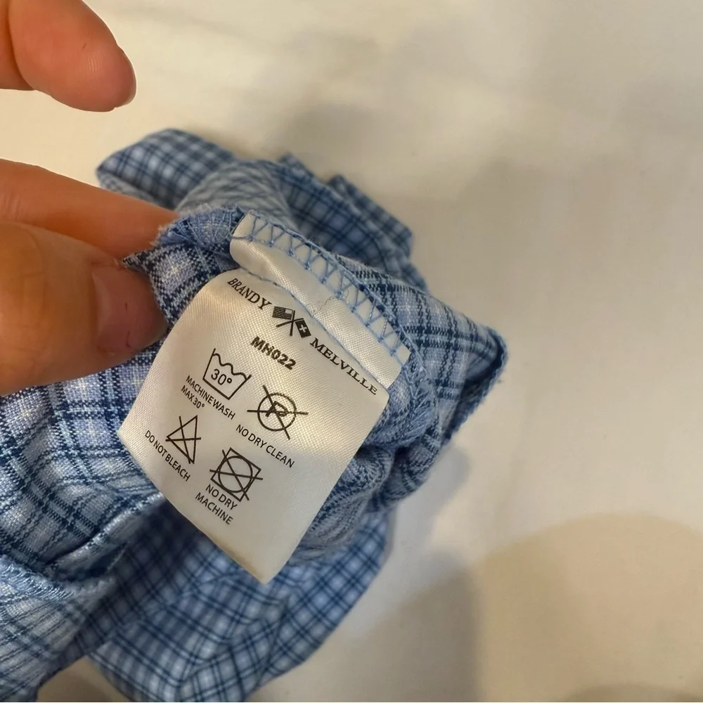 Brandy Melville Blue Plaid Skirt